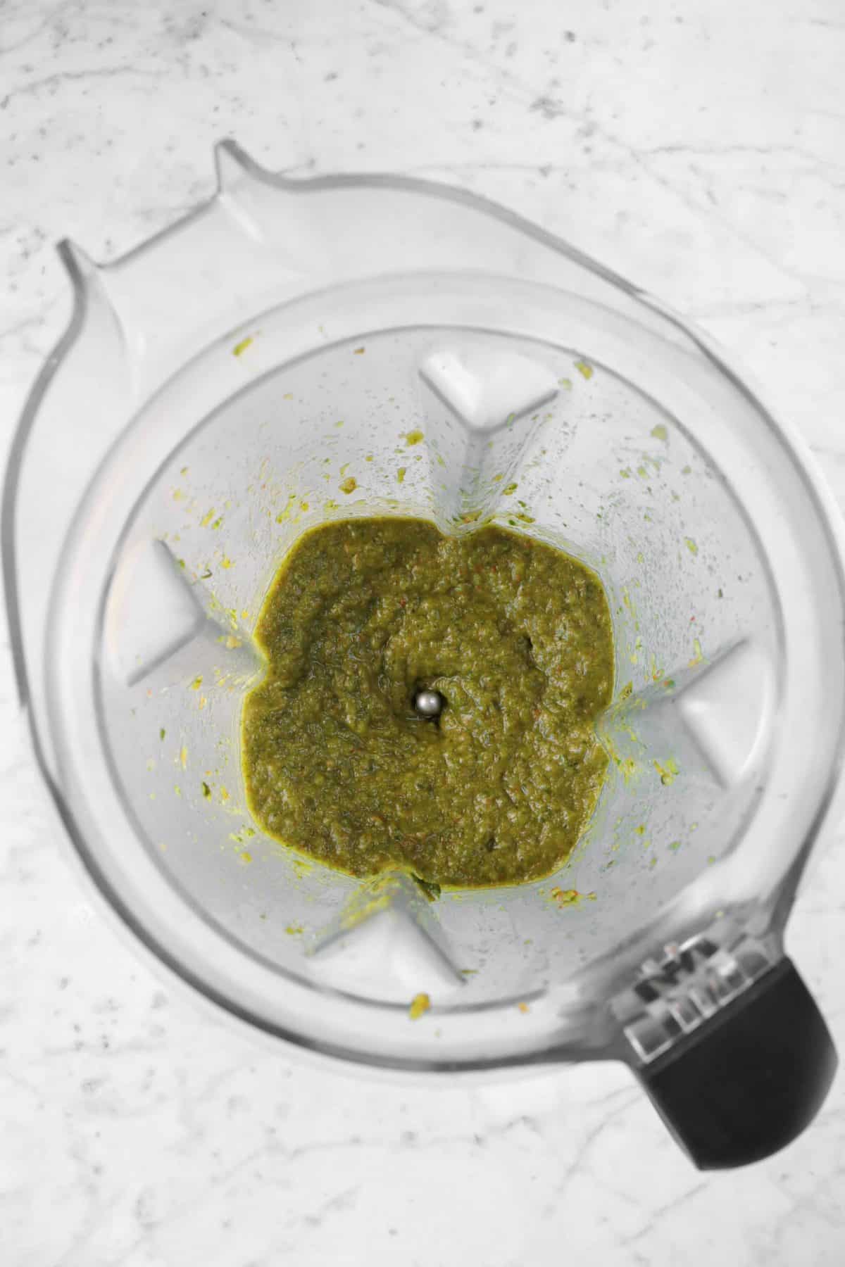chili paste in a blender