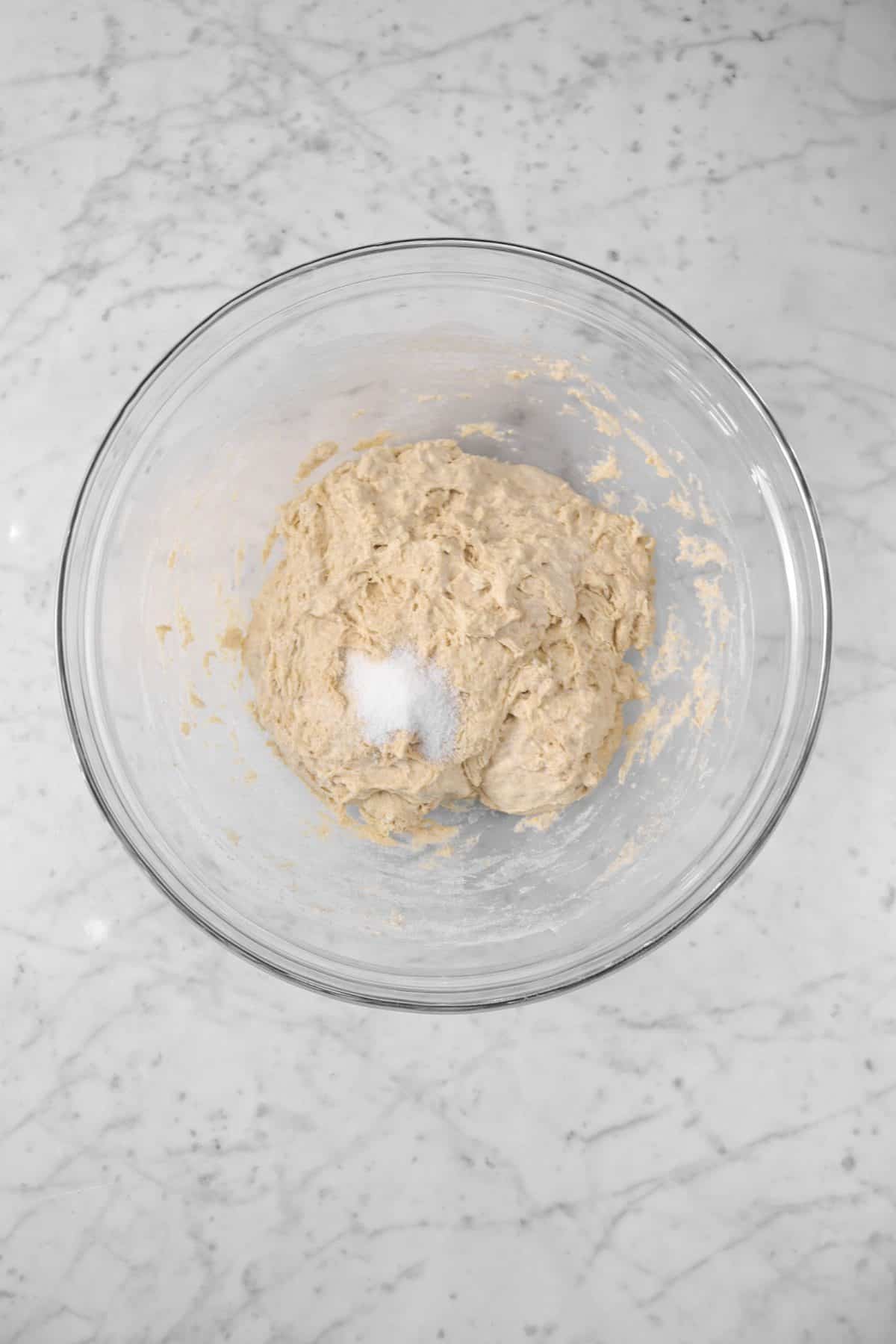 salt added to sourdough dough