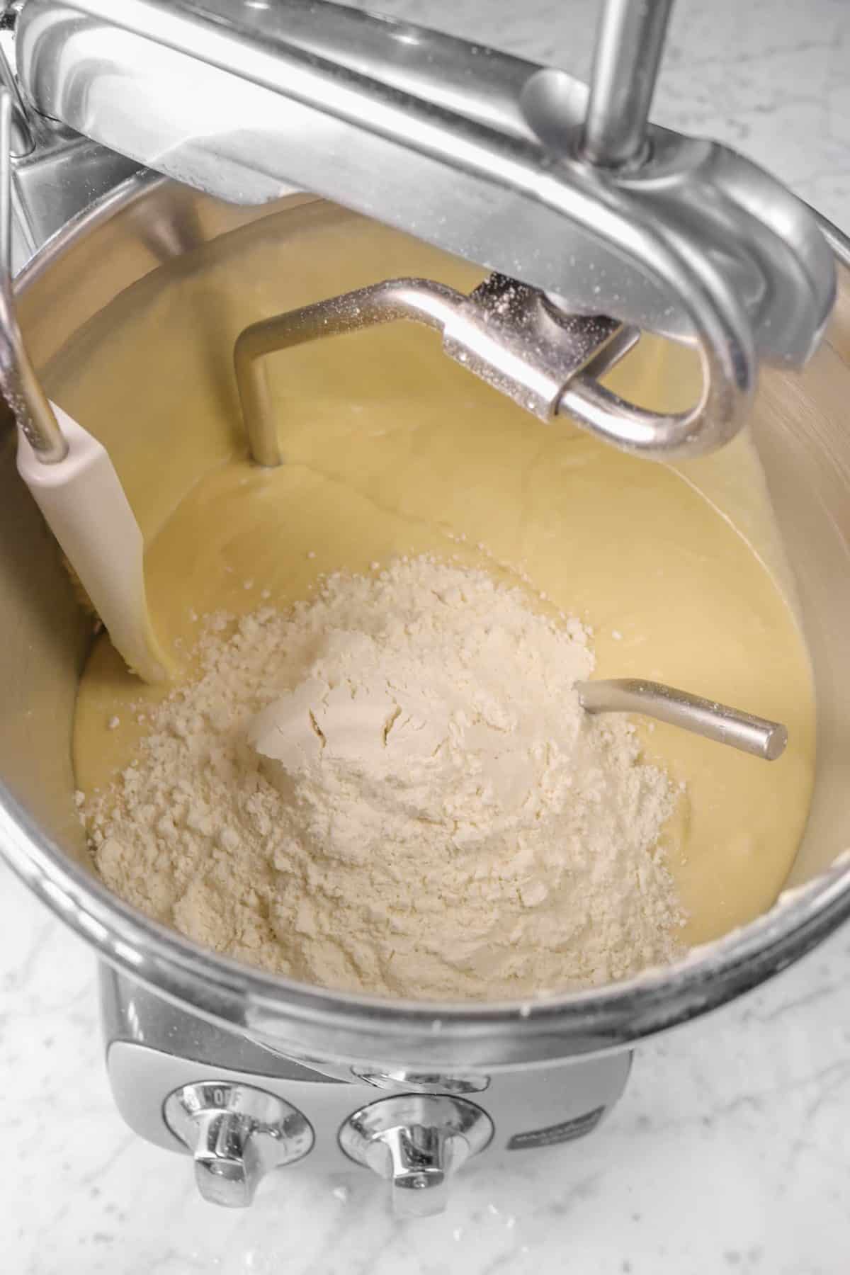 flour added to cinnamon roll dough