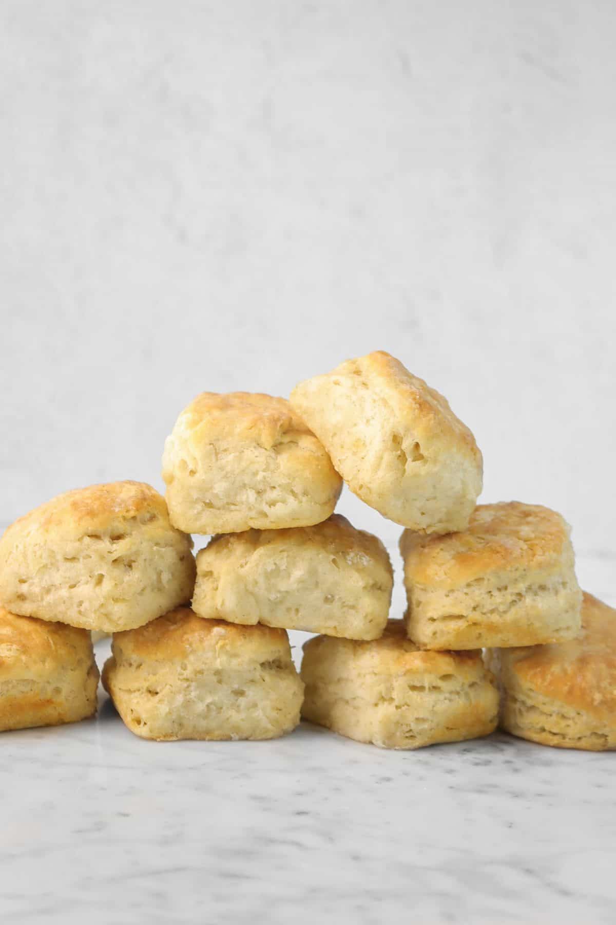 biscuits stacked on top of each other