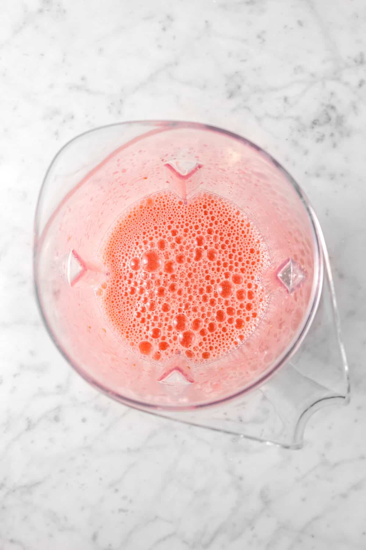 raspberry lemonade in a blender