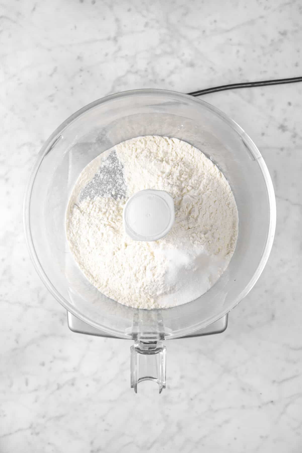 flour and salt in food processor