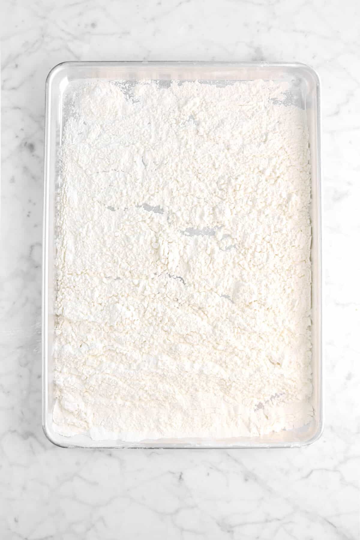 flour on baking sheet