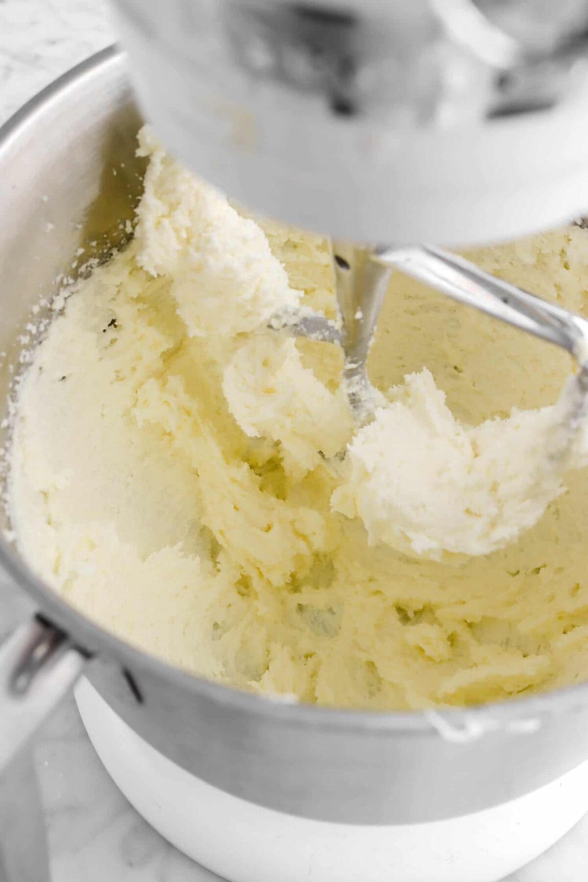 butter and sugar beaten together