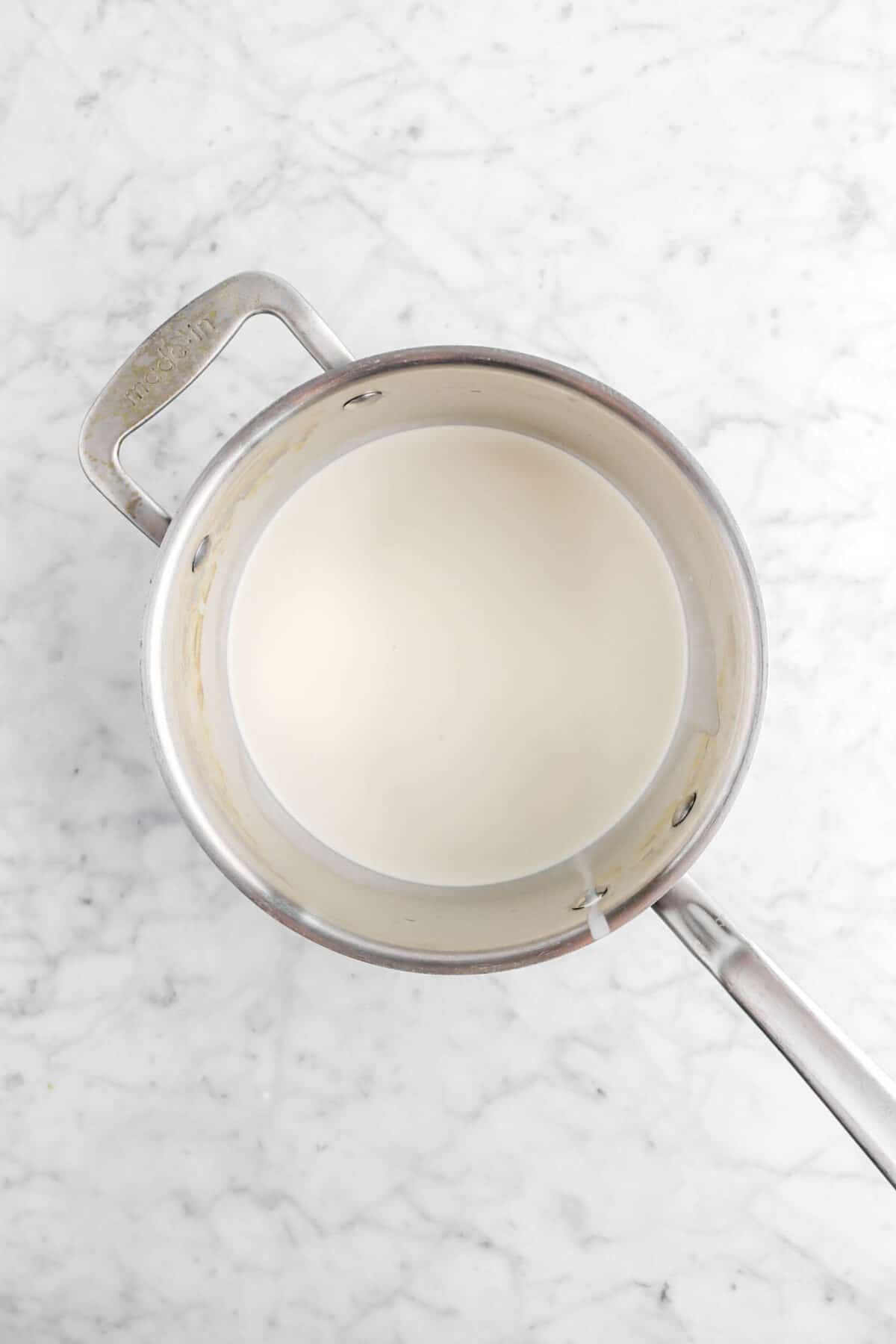 cream in pot