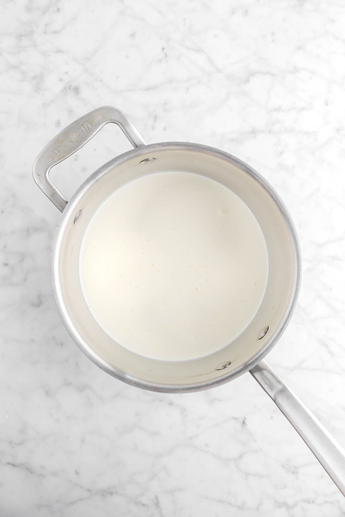 heavy cream in pot