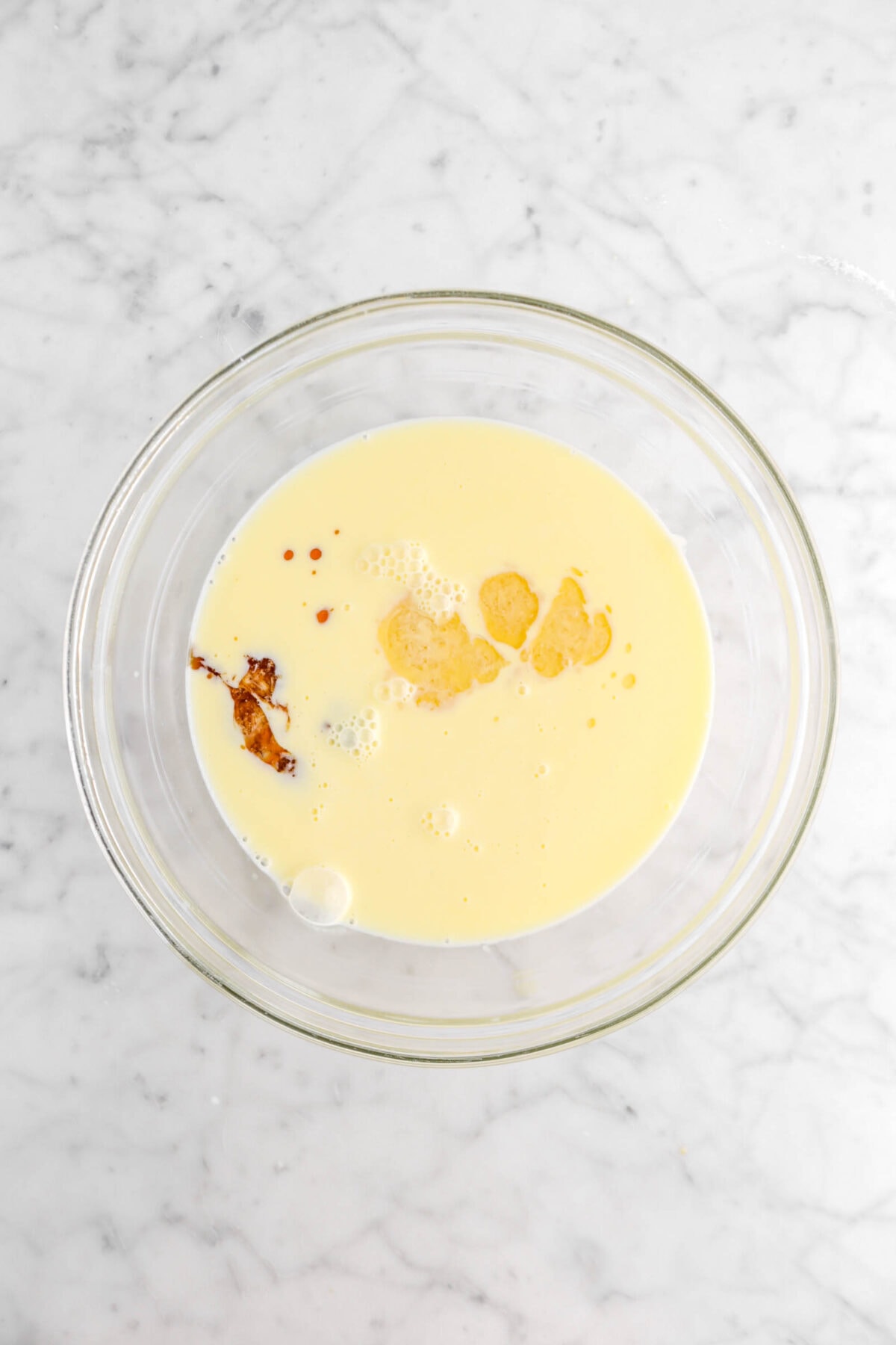 bourbon and vanilla added to creme anglaise