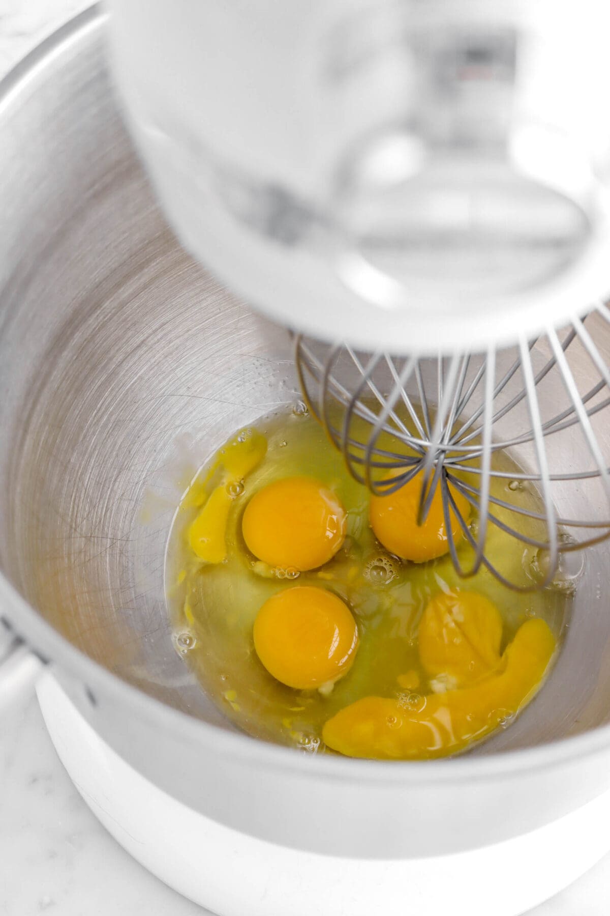 eggs in stand mixer