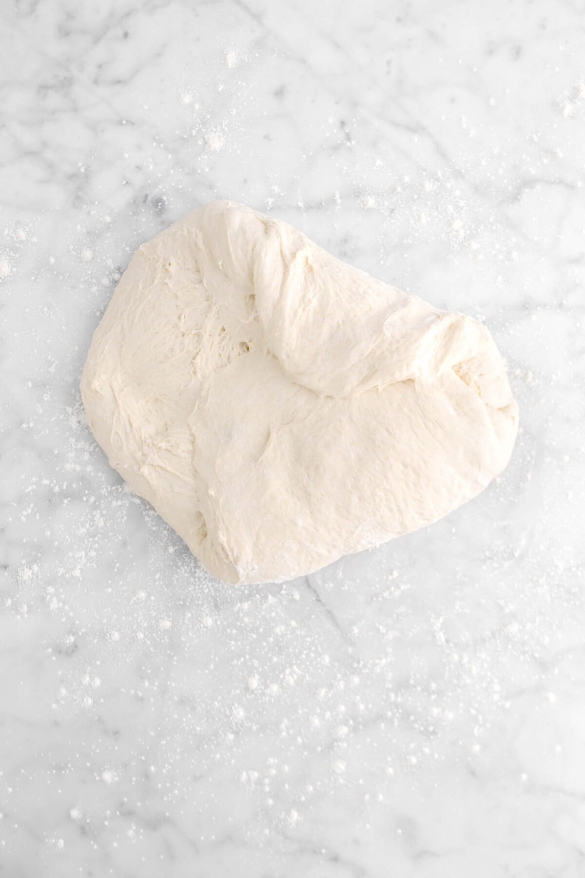 top right of dough folded inwards