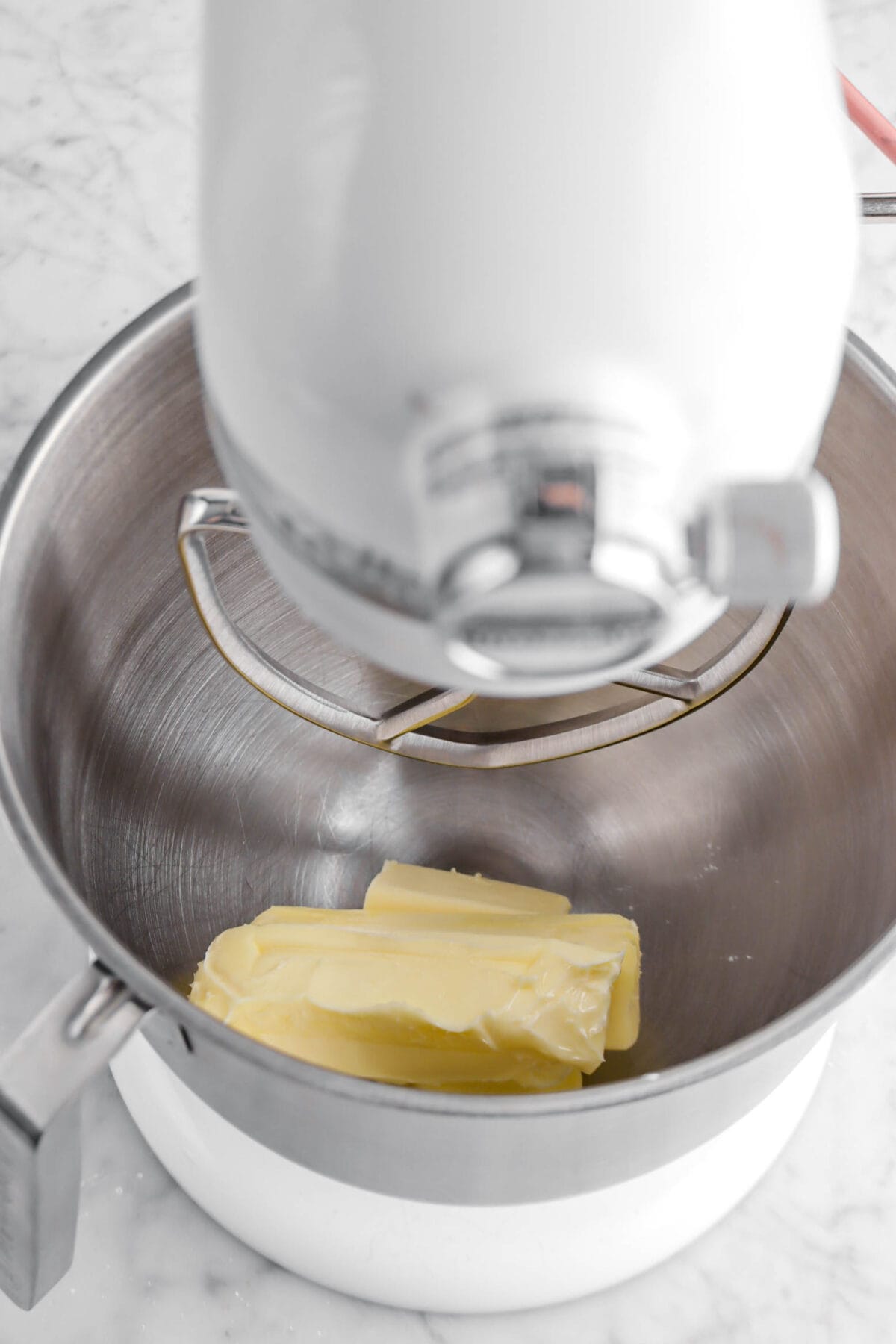 butter in mixer