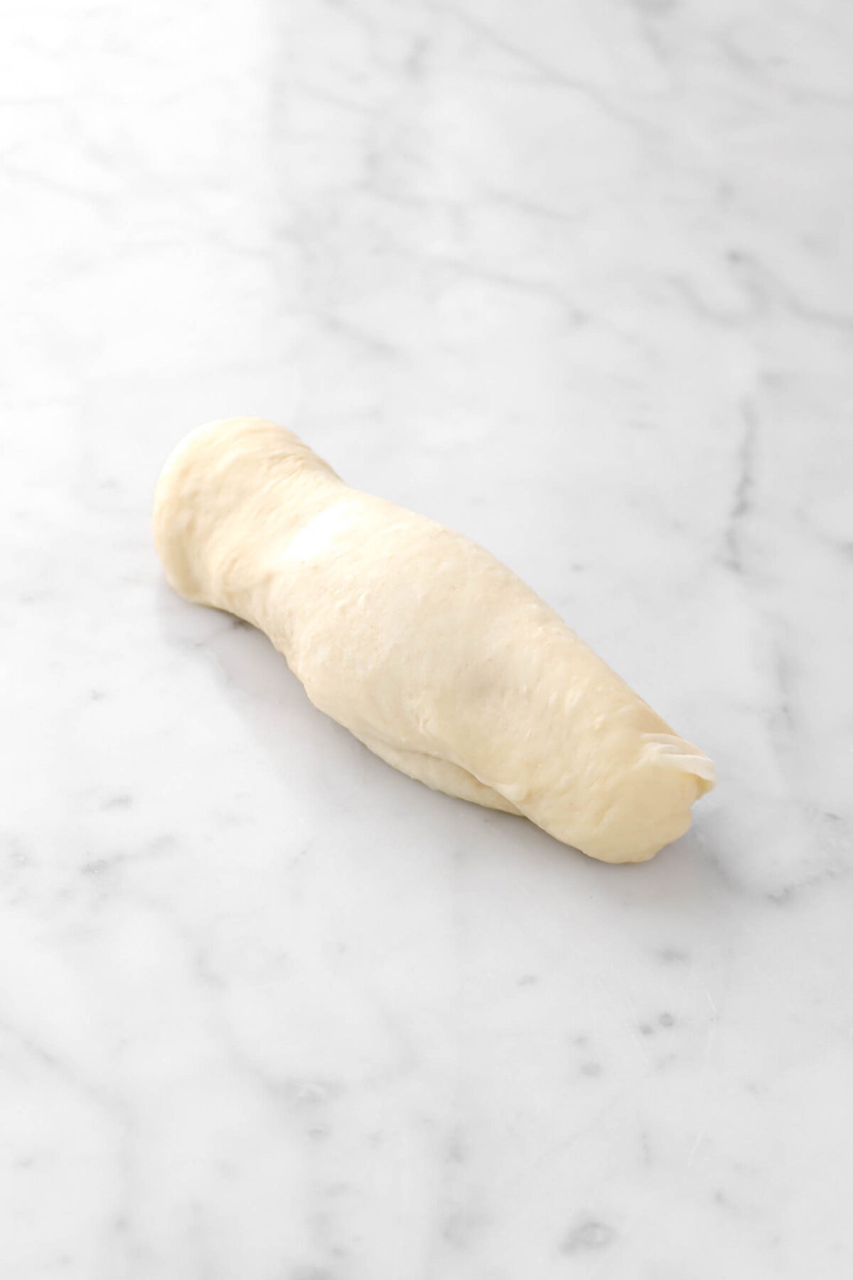 dough rolled into a small log