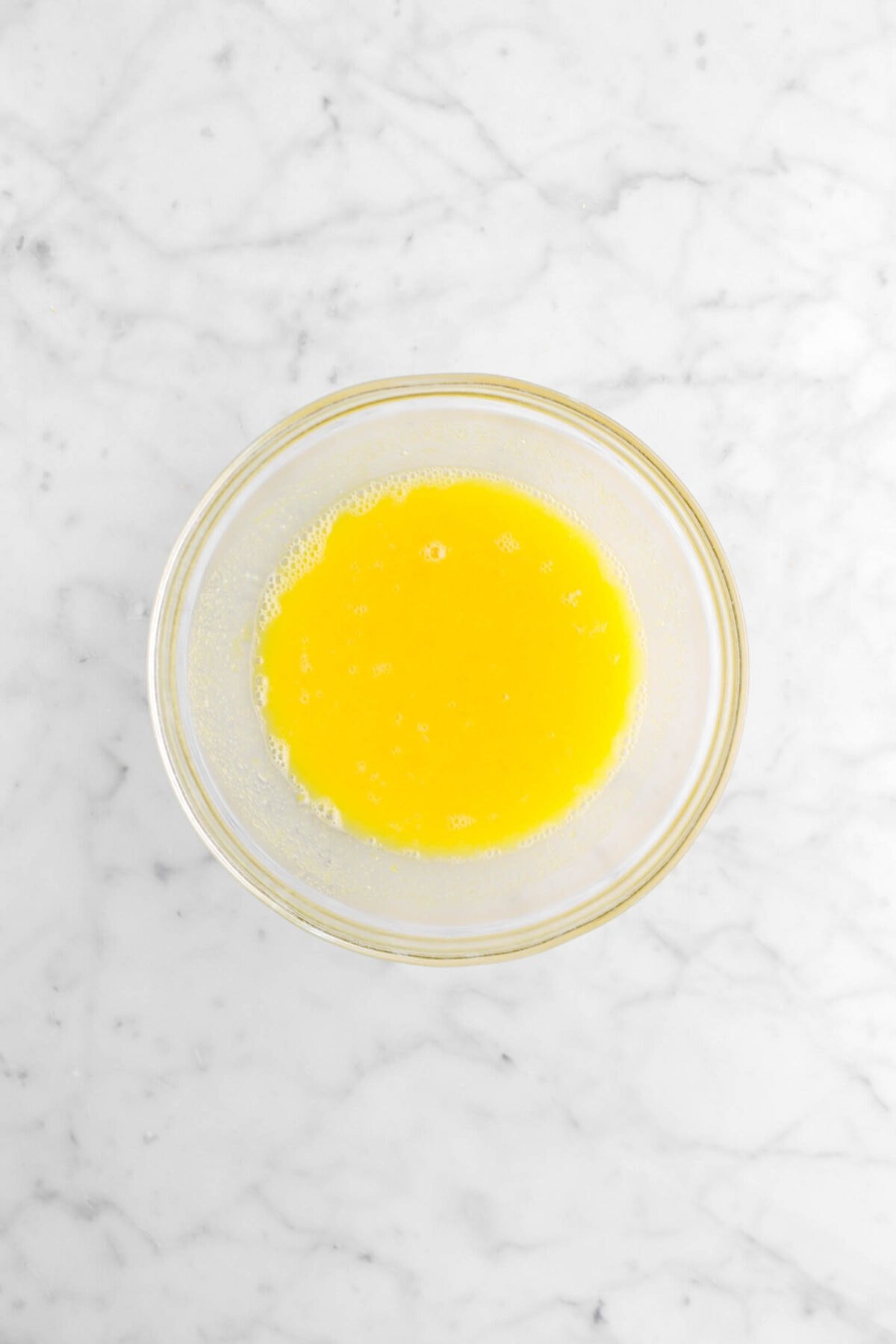 egg yolks, lemon juice, and sugar mixed together