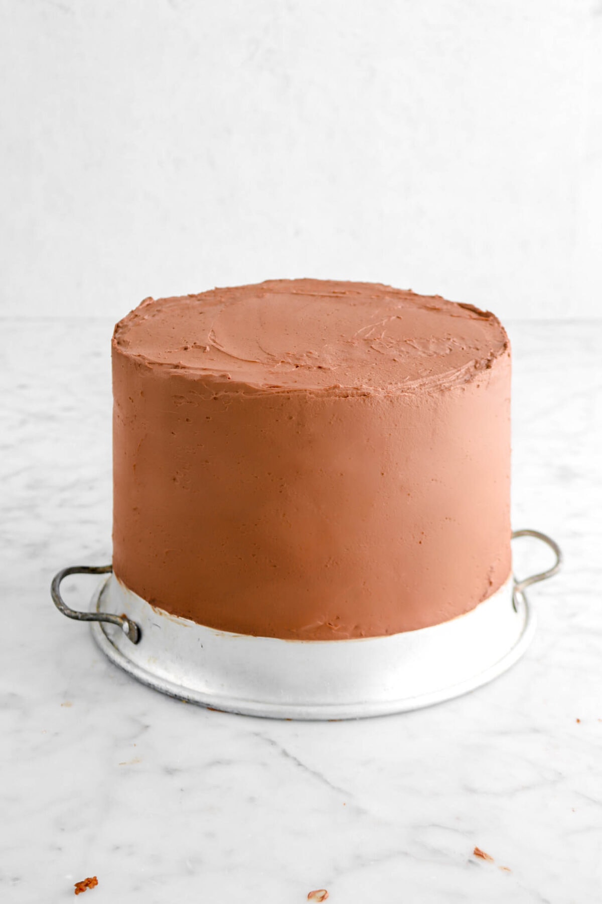 cake frosted with whipped ganache