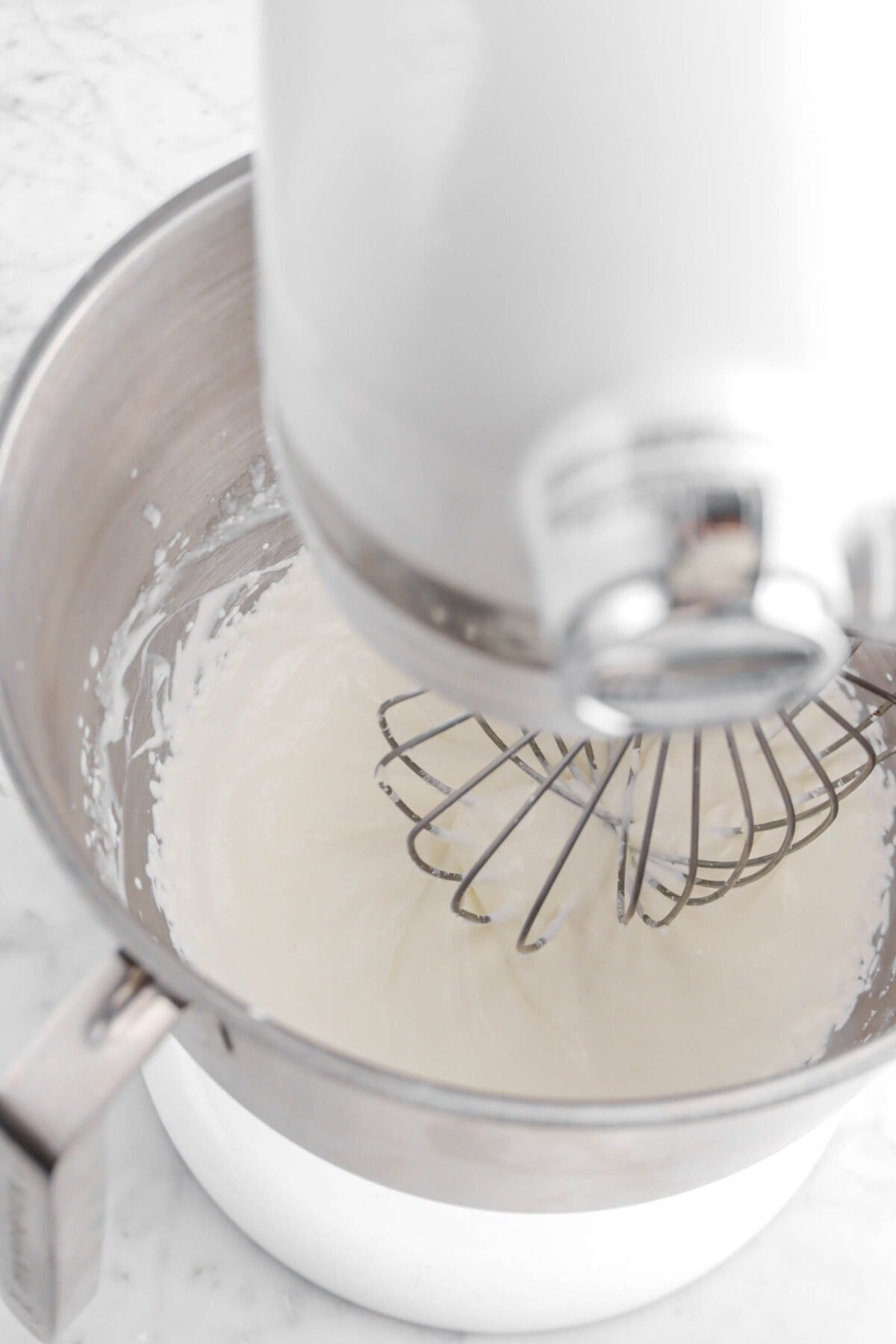whipped heavy cream in stand mixer