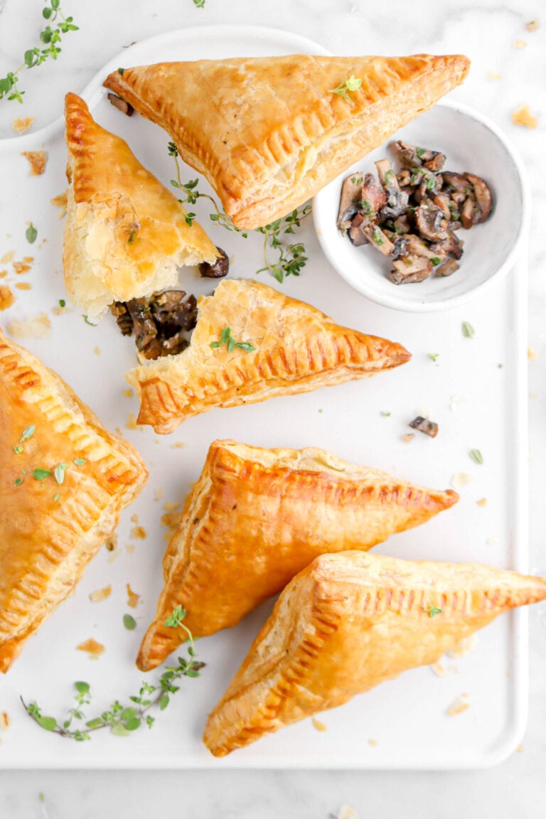 Mushroom Duxelles and Goat Cheese Turnovers