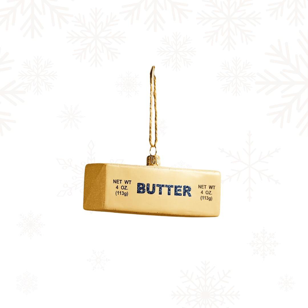 stick of butter ornament.