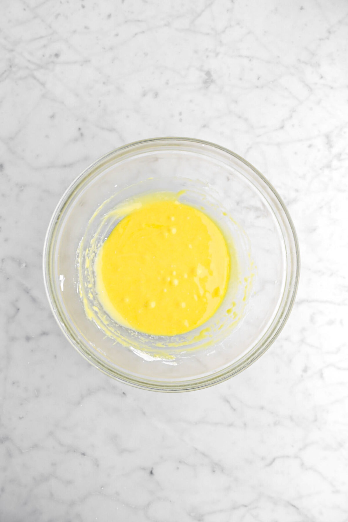 egg yolks and corn starch whisked together.
