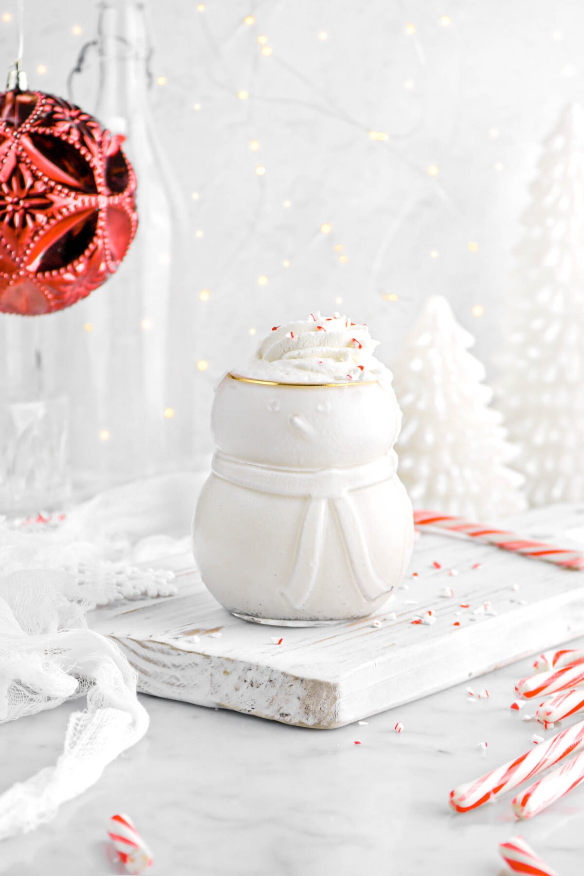The Melted Snowman Peppermint and Vanilla Ice Cream Cocktail