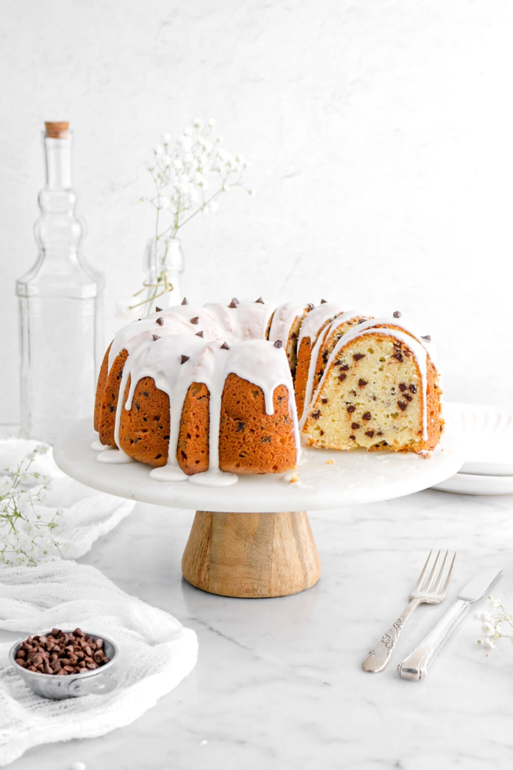 Sour Cream Chocolate Chip Pound Cake - Bakers Table