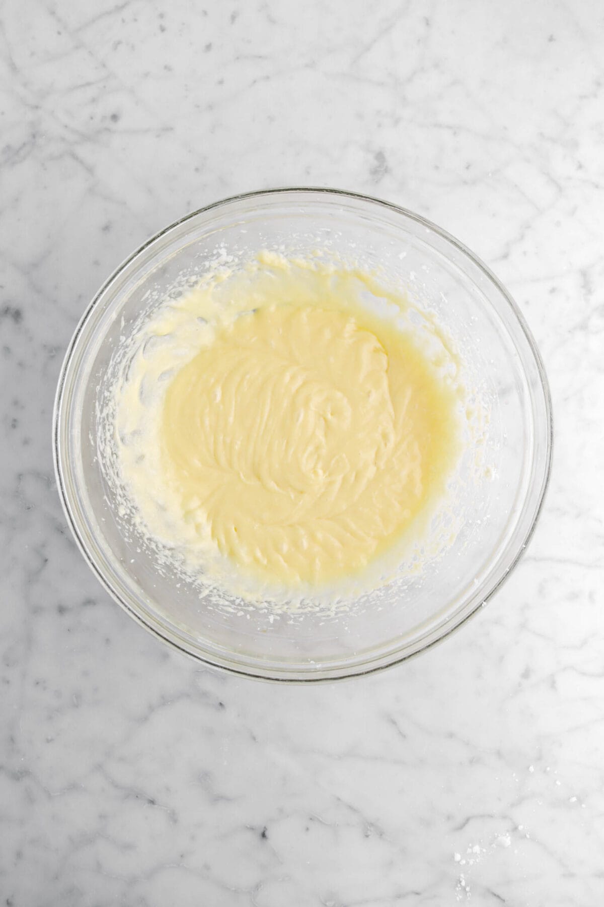 vanilla stirred into egg mixture.