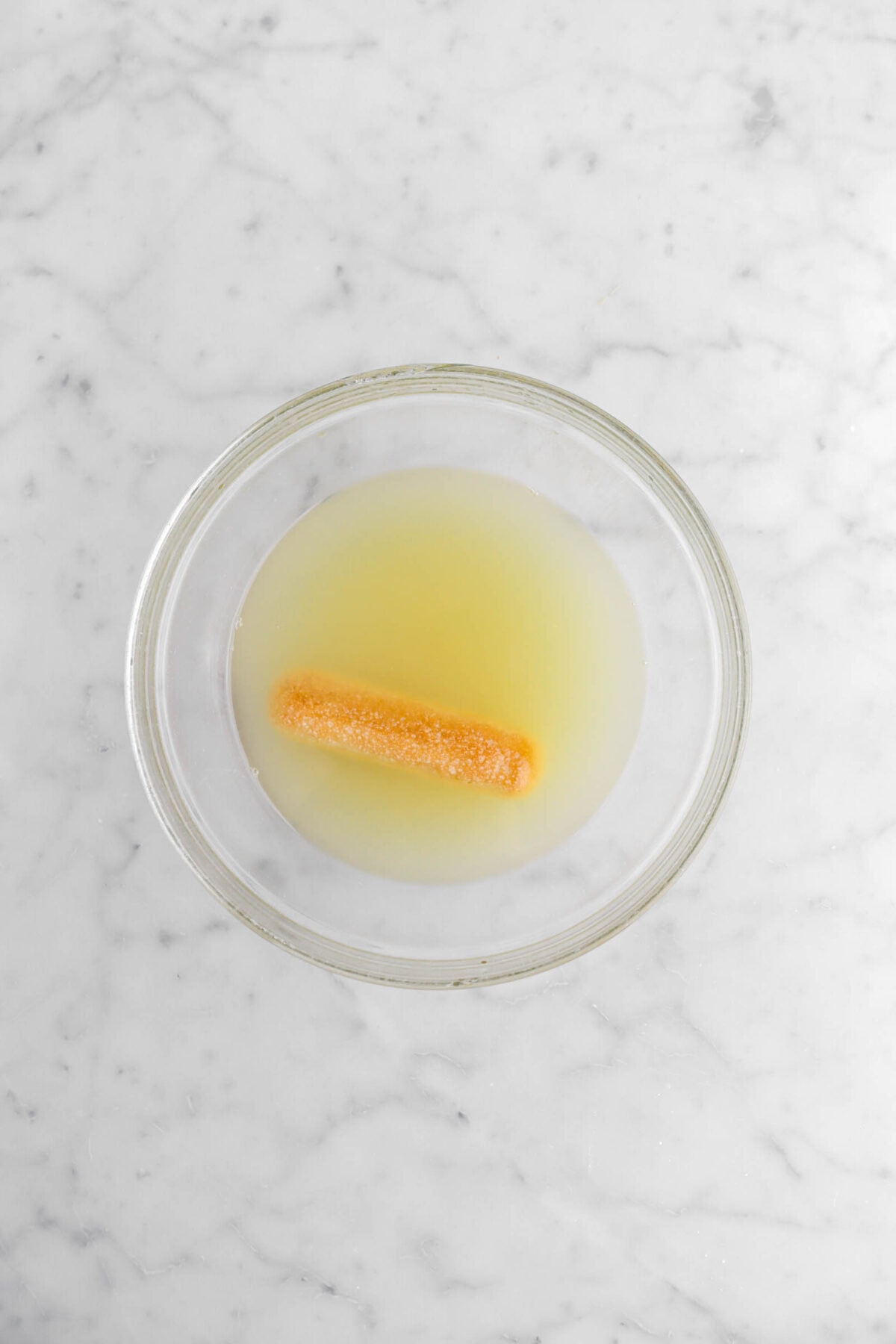 ladyfinger cookie soaked in limoncello.