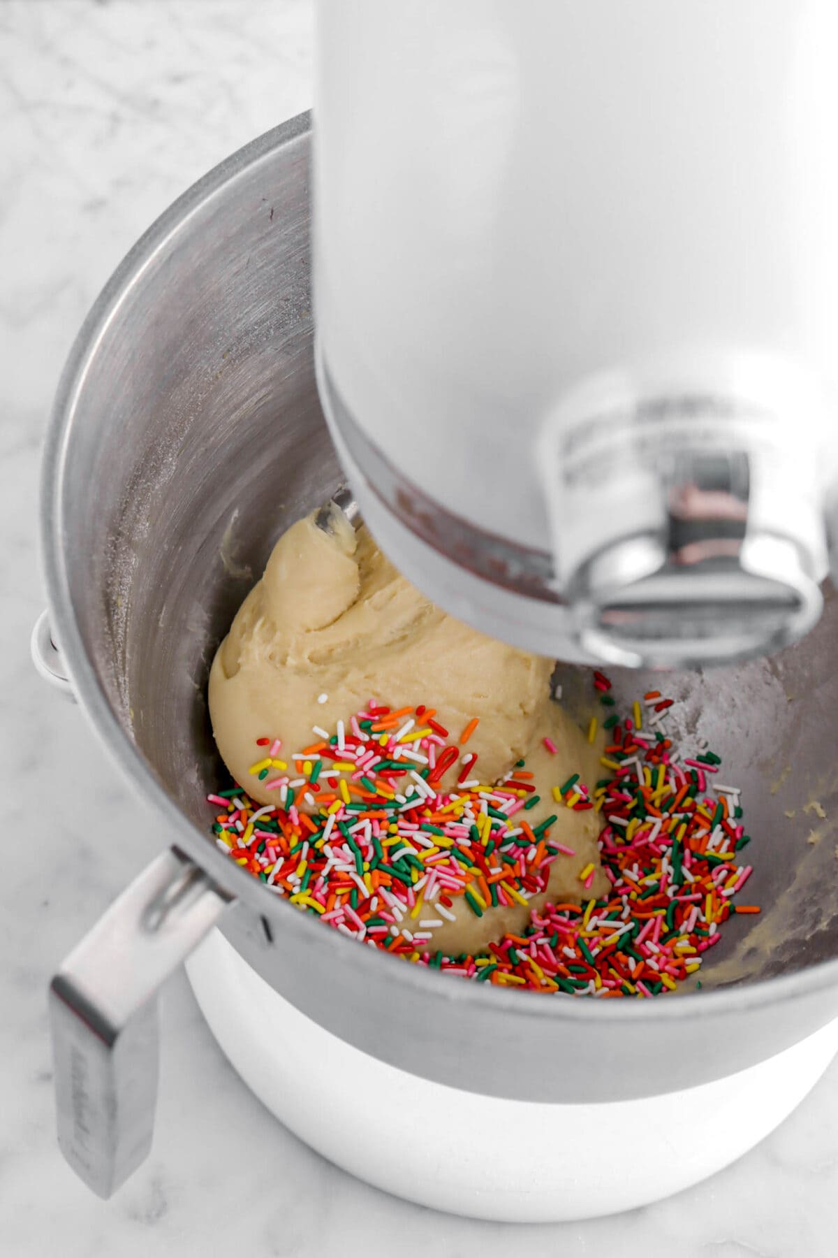 sprinkles added to dough.