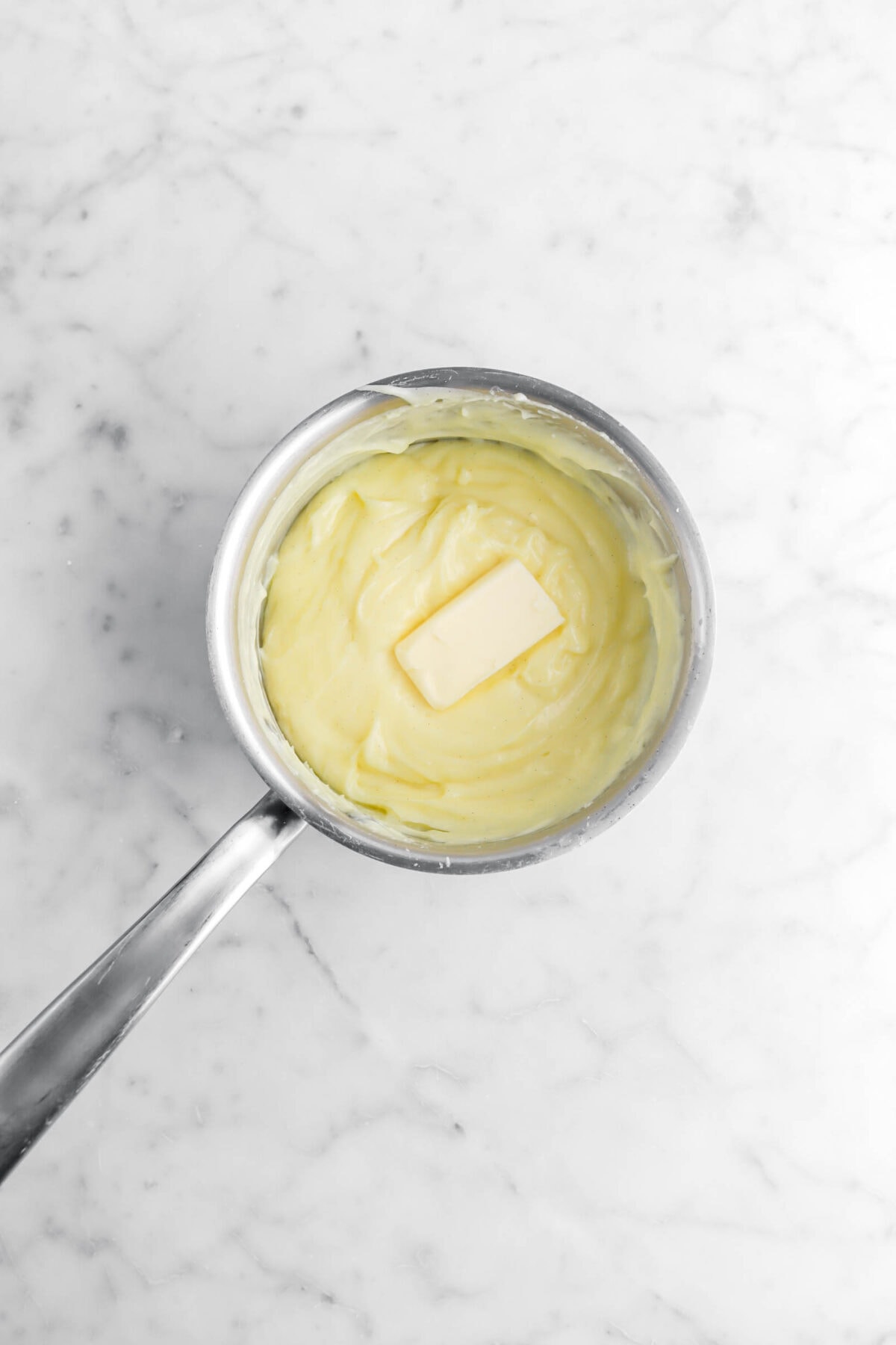 butter added to vanilla custard.