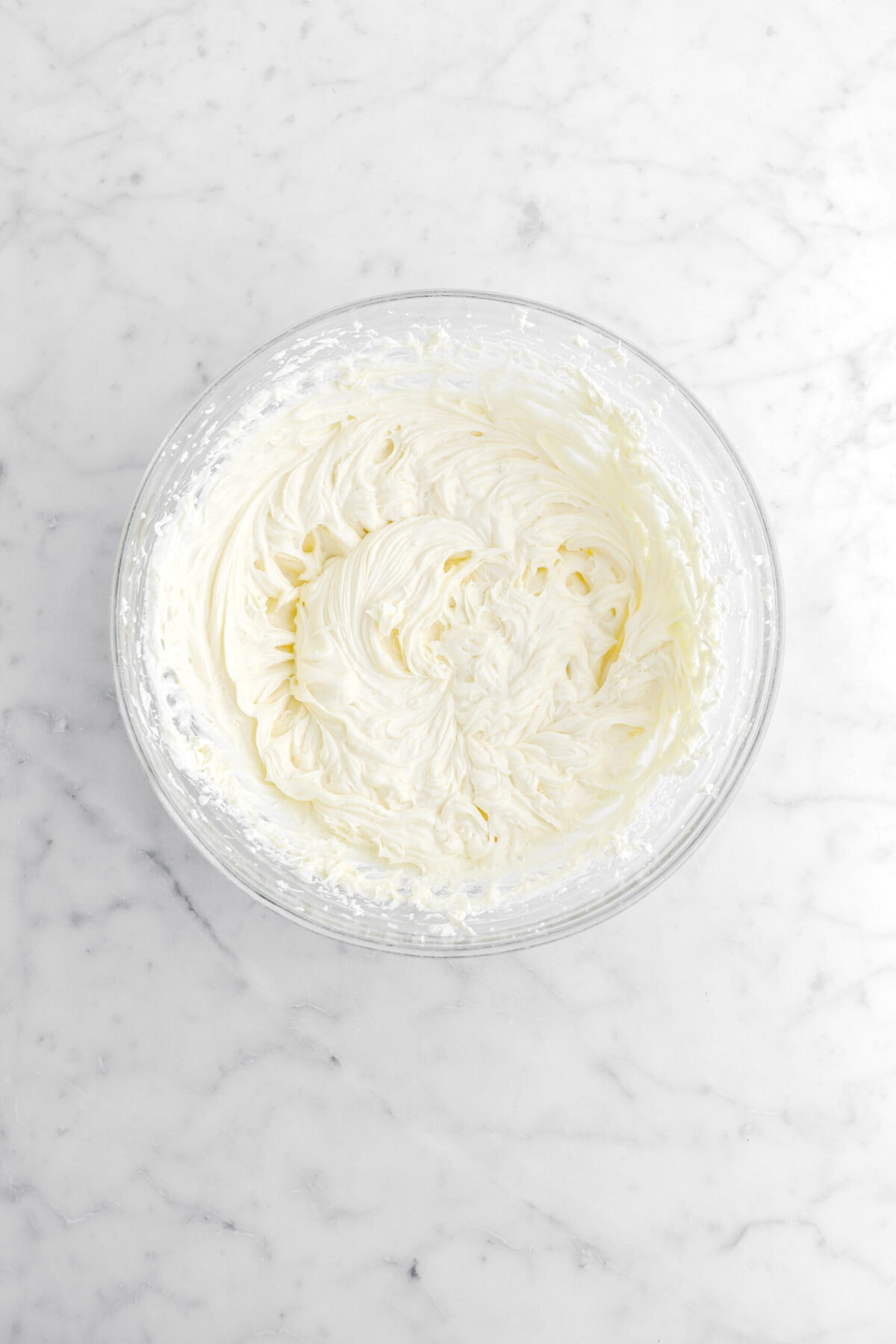 vanilla stirred into cream cheese mixture.