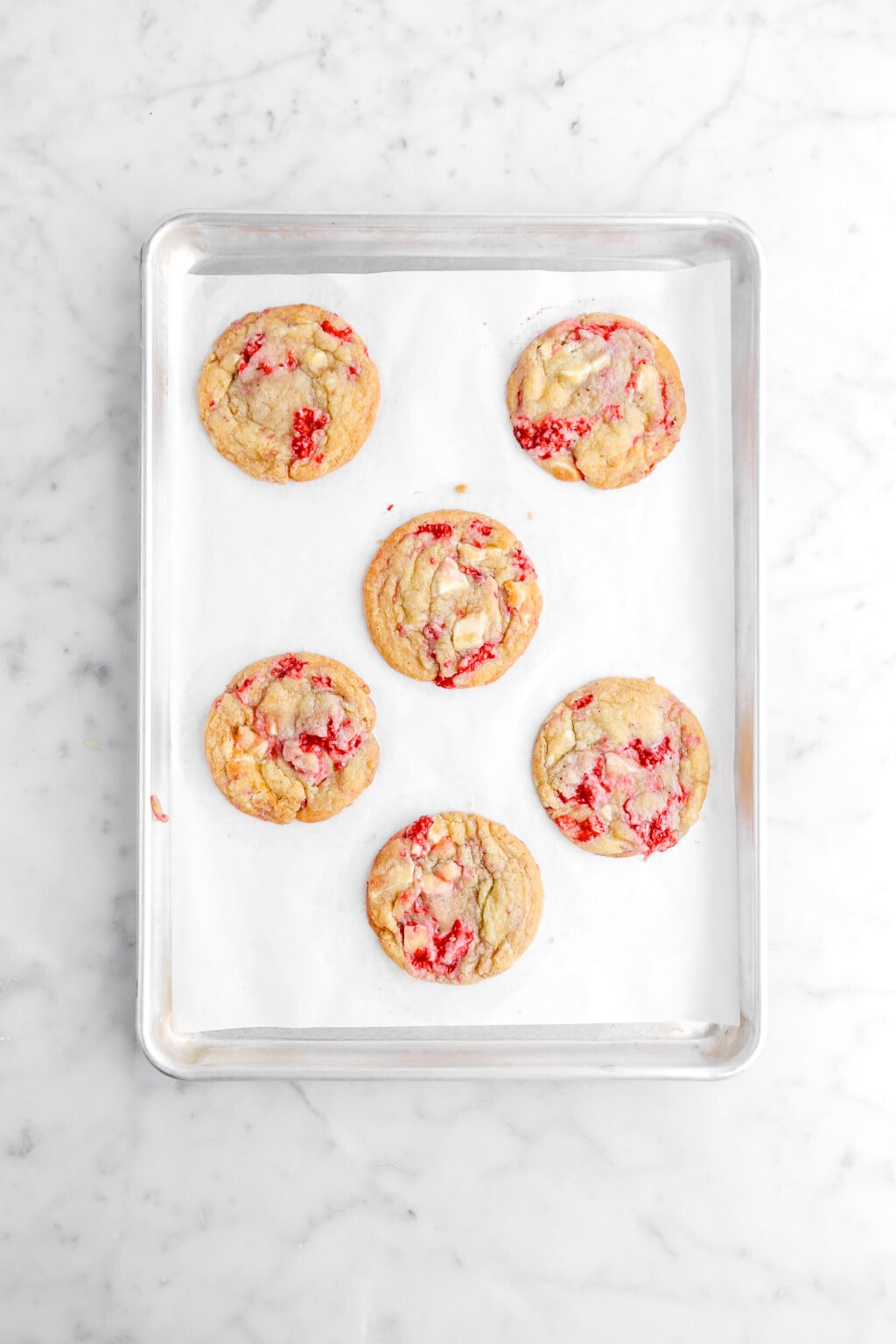 White Chocolate Chunk Raspberry Cookies - Bakers Table